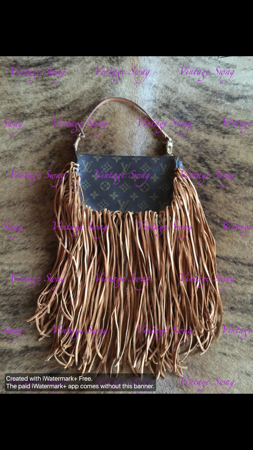 Vintage Swag FRINGED Louis Vuitton Pochette by VintageSwagCo
