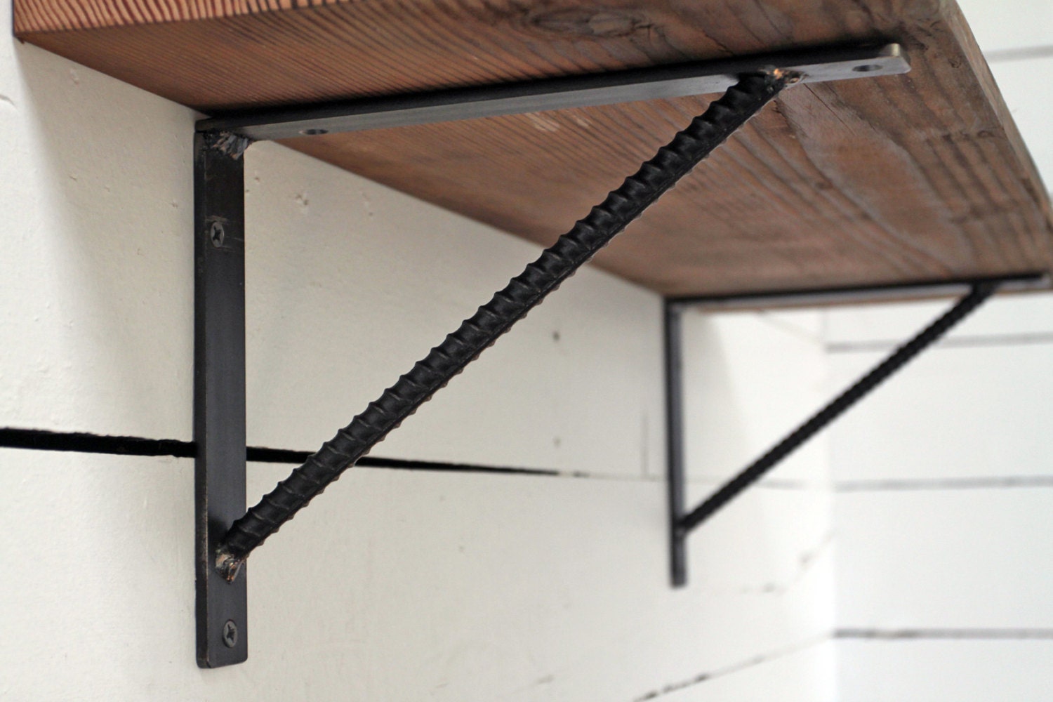 10 rebar shelf bracket by steelwoodandfireshop on etsy