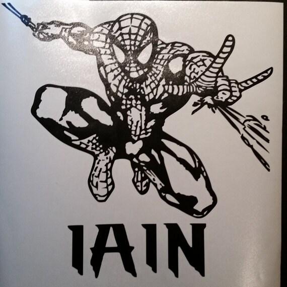 Custom Personalized Marvel Spiderman Wall Cling by