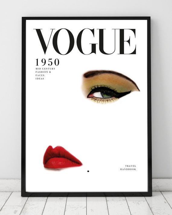 VOGUE Cover Printable Fashion Print Vogue by DesignersForeverShop