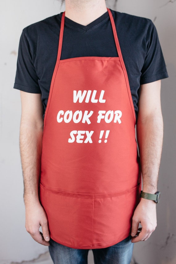 Kitchen Or Grilling Apron Will Cook For Sex By Bourbonandboots