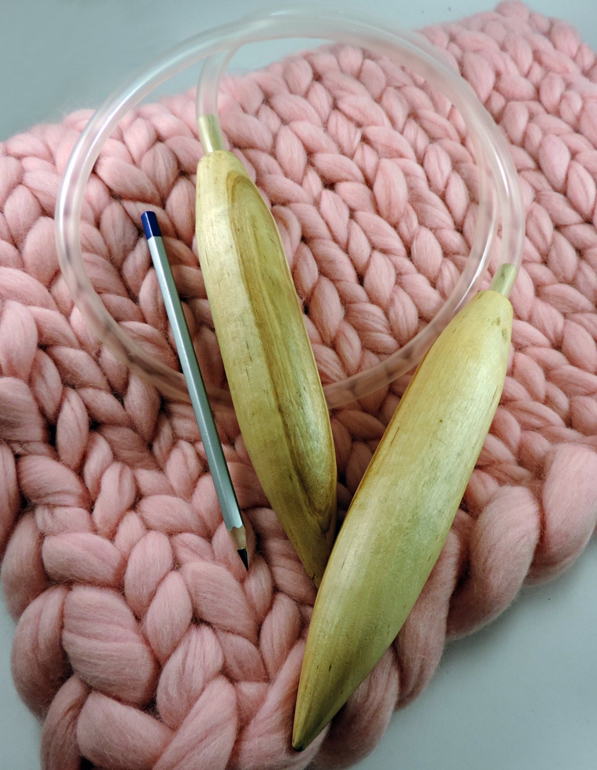 Giant Circular Knitting Needles 40mm Jumbo Big needles.