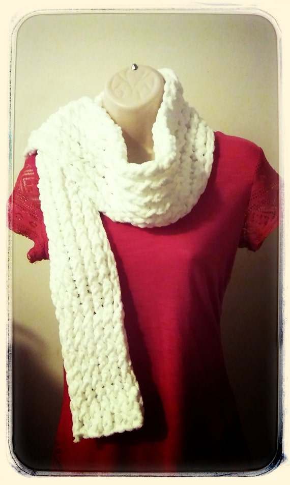 loom knit scarf