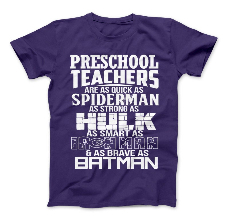 Download Preschool Teachers Superhero Family T-Shirt For Super Teachers
