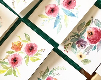 Hand Made Watercolor Cards | Greeting Cards | Thank You Cards | Hand Made Stationary | 5 x 7