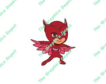 PJ Masks Owlette svg file, dxf, studio3, eps, ai files - Download - PJ Masks Cut File, PJ Masks Clipart - Cricut Explorer - Silhouette Cameo