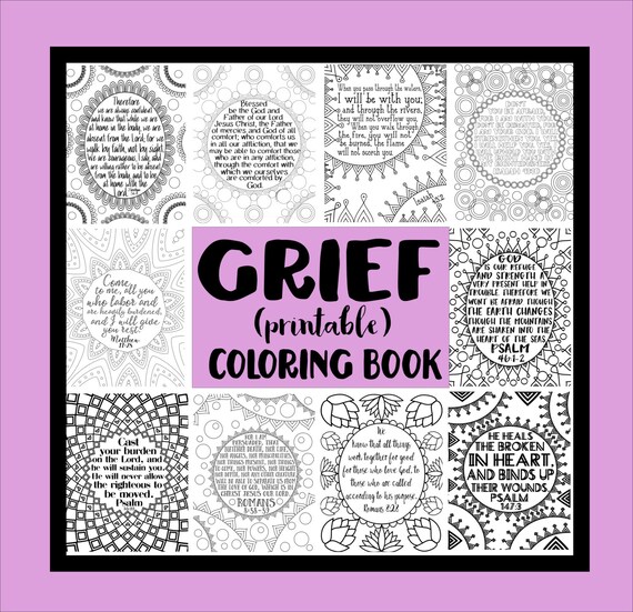 Download Grief Coloring Book Comforting Scriptures Grief Process