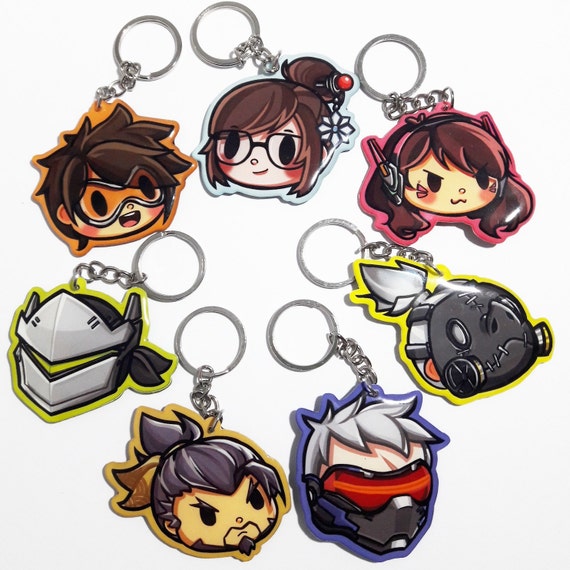 Overwatch Keychain by NebulArtProject on Etsy
