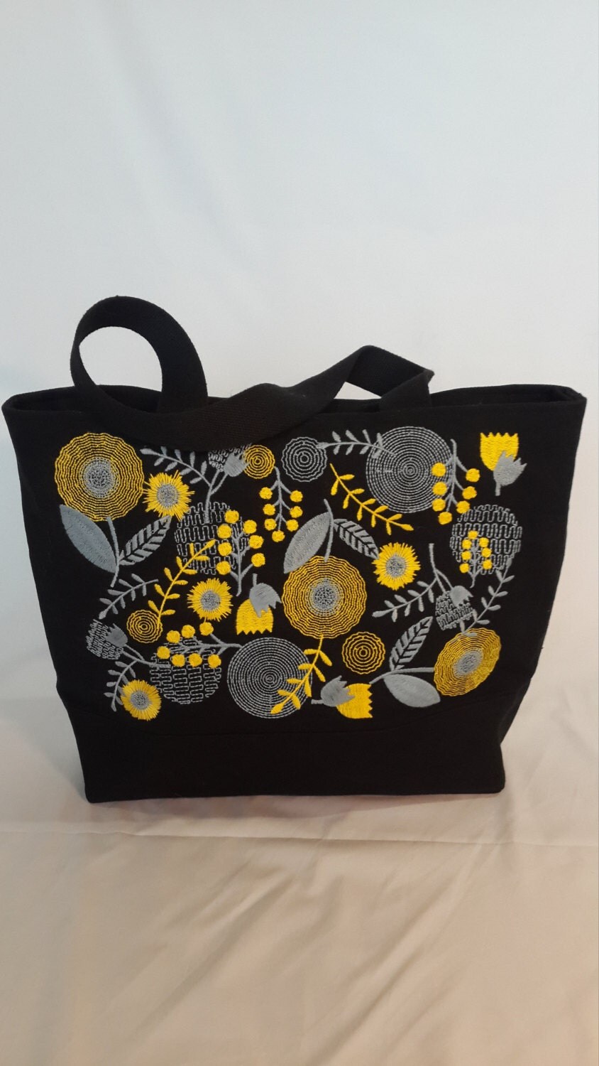 Canvas bag with Embroidery Tote Bag Woman Handbag Canvas