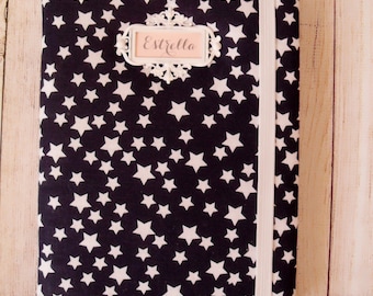 Model fabric Navy Blue with white stars