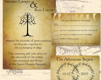 Lord Of The Rings Invitations 4