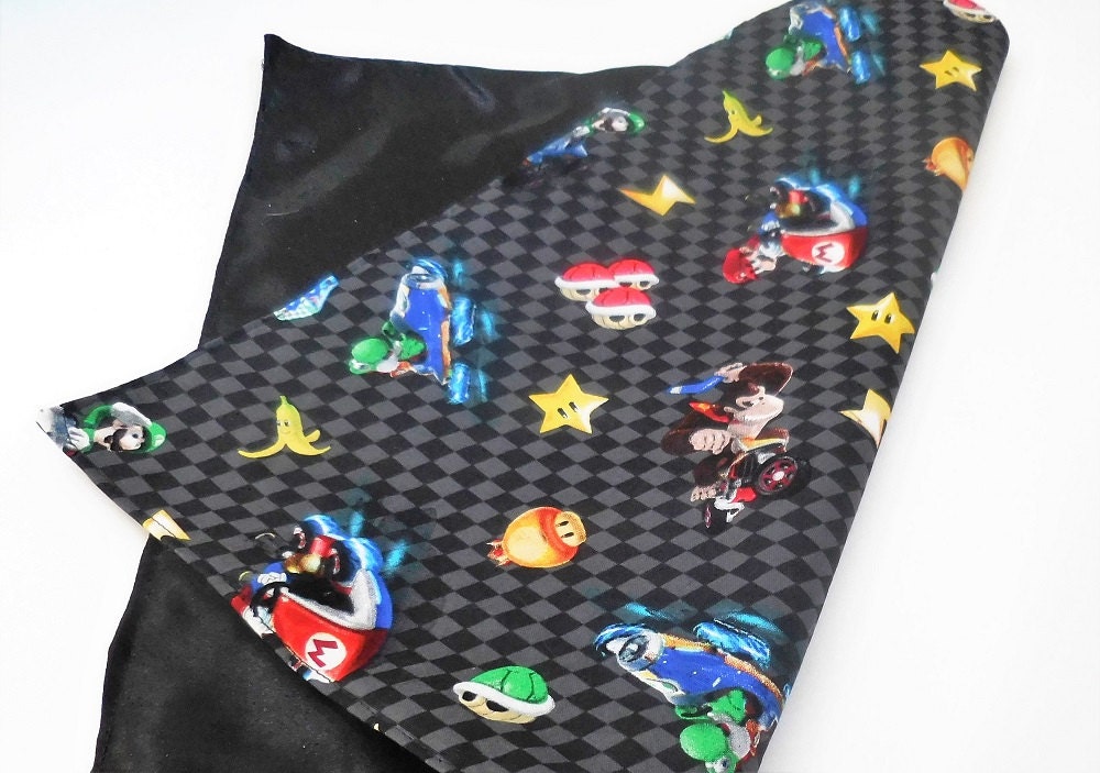 Mario Kart Blanket. Lovey Blanket Yoshi Luigi Donkey Kong