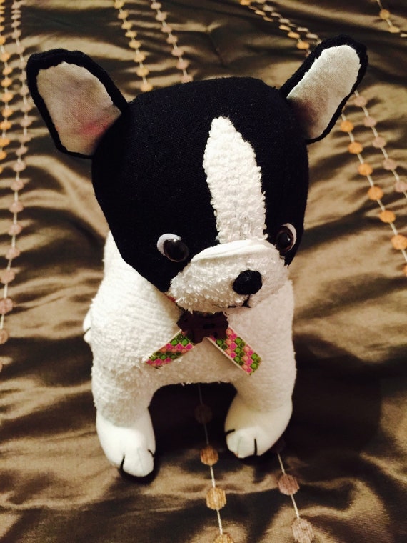 French Bulldog Handmade stuffed toy 8 by HandmadeByNicoleWu