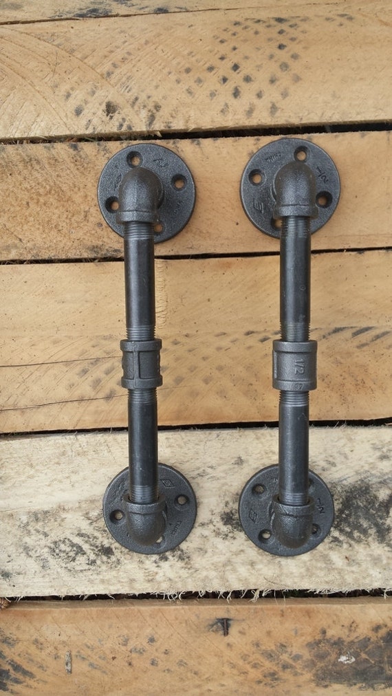 Industrial Door Handles Multipurpose Handles Black Iron Pipe