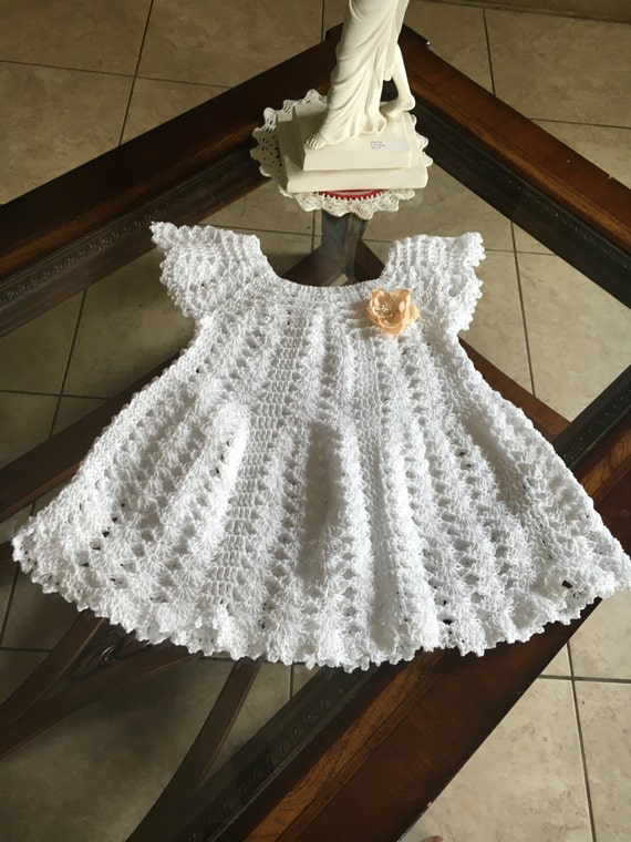 Crochet Baby girl Dress 2-3 year old Crochet dress for