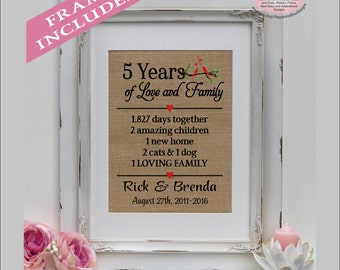 5th anniversary gift for her, 5th anniversary gift for him, traditional gift for anniversary, traditional gift, 5th anniversary ( ann402-5)