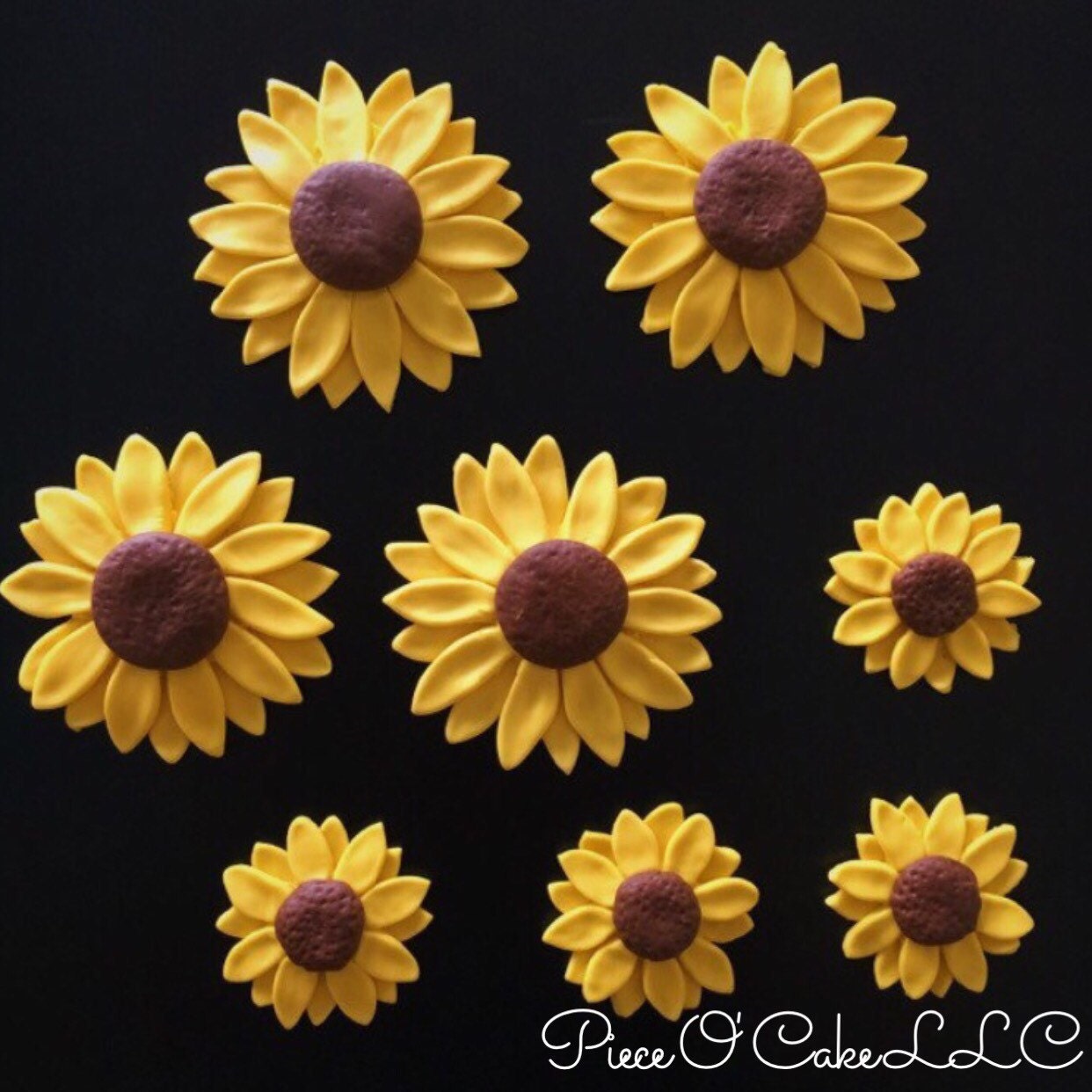 Fondant Sunflowers