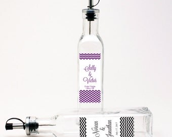 Personalized Chevron Olive Oil Bottles (CM2516464)