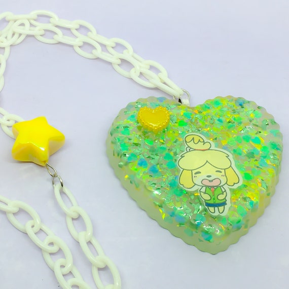 Animal Crossing Resin Necklace Kawaii Video Game Pendant