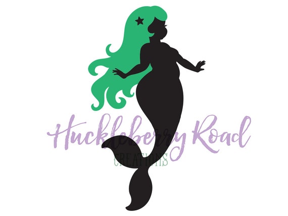Download CUSTOMIZE Plus Sized Mermaid Silhouette Vinyl Cling window car