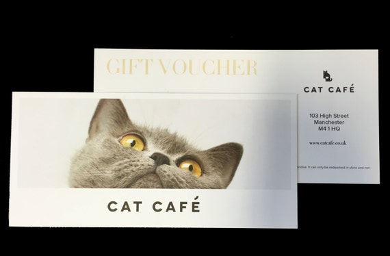  Cat  Cafe  Manchester  Gift Voucher