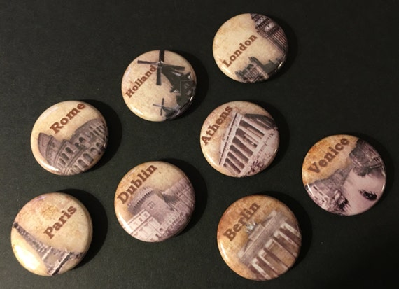 Travel Magnets Set of 8