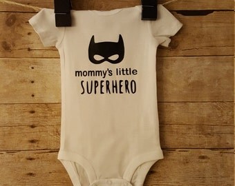 mommy's little superhero outfit