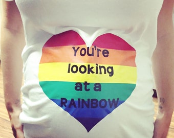 maternity rainbow shirt