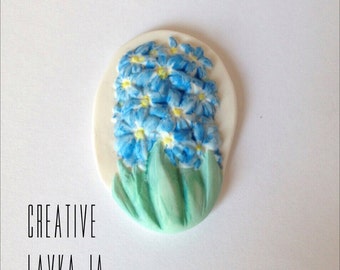 Brooch "Flower hyacinth"