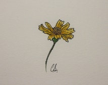 Unique dandelion drawing related items Etsy