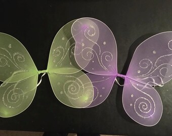 Glitter Wings - Fairy Wings - Tinkerbell Wings - Purple Wings - Blue Wings - Green Wings - Pink Wings