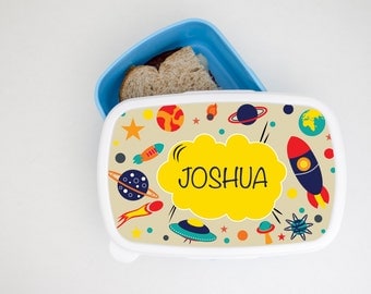 Personalised Spectacular Spaceship Kids Lunch Box-Perfect Gift-Food Storage Box!