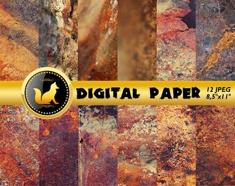 Rusty Metal Texture,Rusty Scrapbook Paper,Rusty Metal Digital Paper,Сracky Rusty Background,Rusty Metal Backdrop,Old Metal Background,Rusty