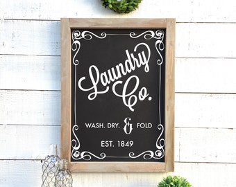 Vintage Laundry Chalkboard, shabby chic home decor