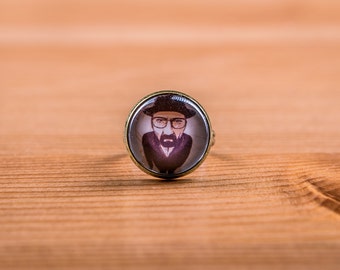 Ring Breaking Bad / Ring Walter white / jewelry / Netflix Cabochon / Heisenberg / Jesse pinkman