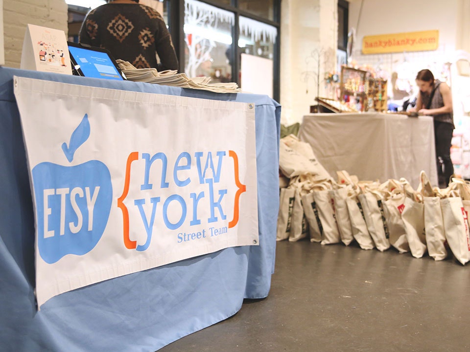 Etsy New York Team pop up market Etsy New York Team pop up market
