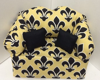 Fleur De Lis Sofa Tissue Box Cover
