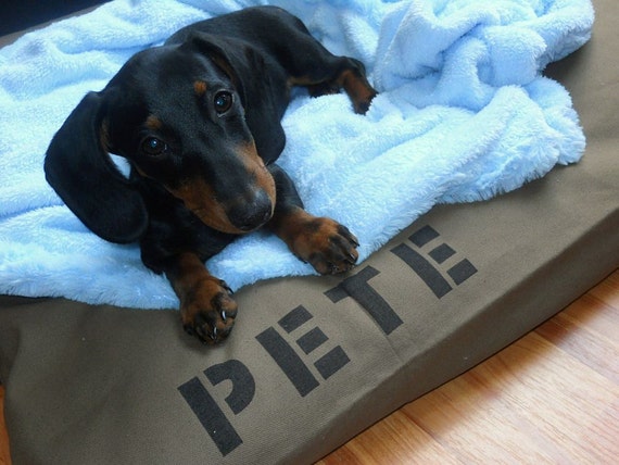 UNIQUE Dog Bed COVER by Bow Wow Beds, Pet Duvets, Flippable, Durable ...