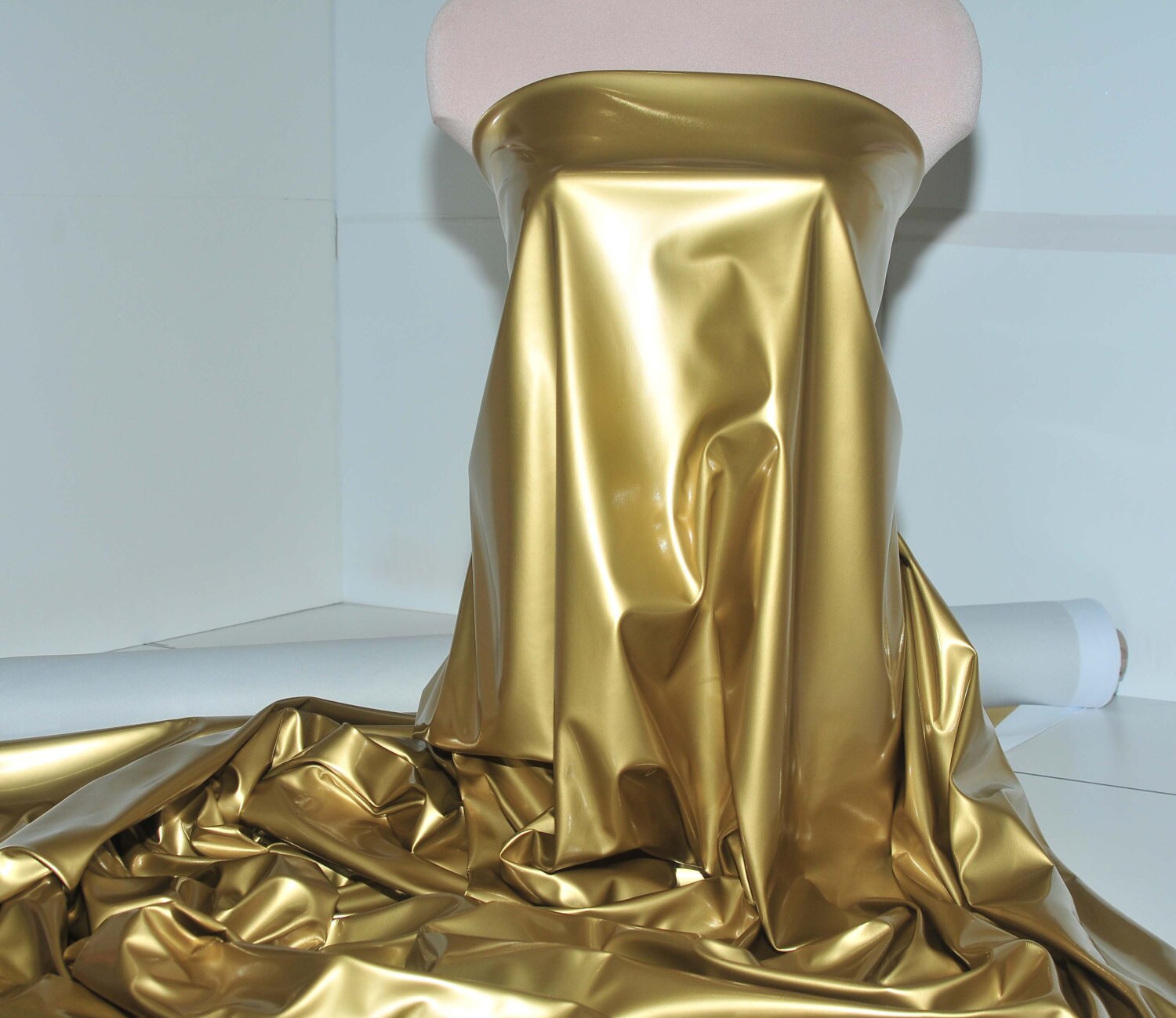 Stretch Pleather Gold fabric 58costumes casual