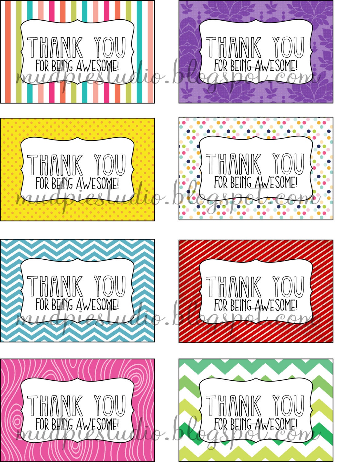 Thank You for Being Awesome Teacher by themudpiestudio on Etsy