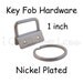 25 Key Fob Hardware with Key Rings Sets - 1 Inch (25 mm) - Plus Instructions - SEE COUPON