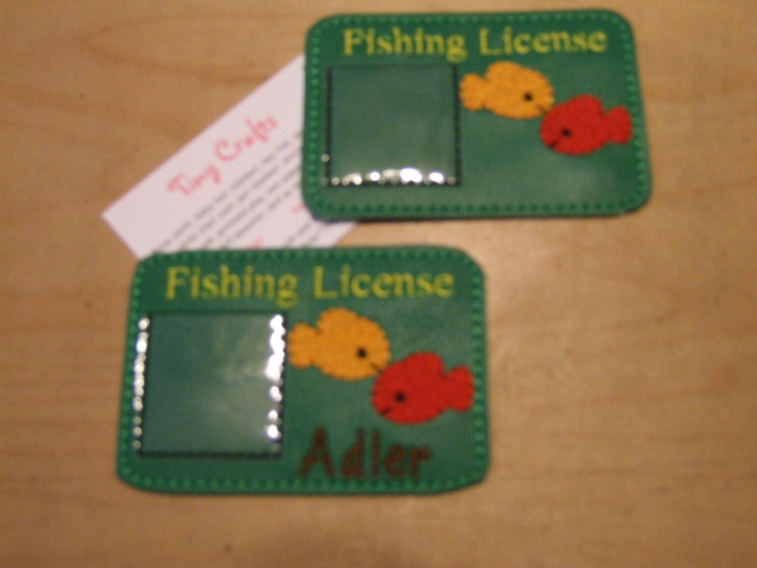 Pretend Fishing License ID Creative Imagination Educational