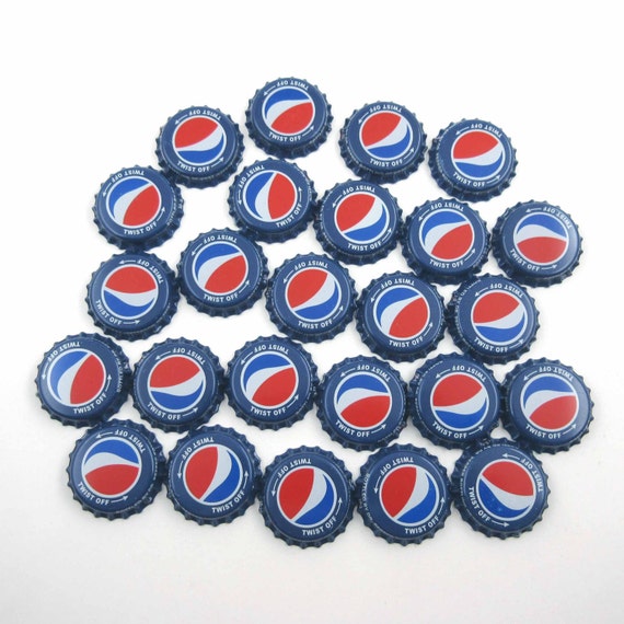 RESERVED FOR RUTH Vintage Blue Pepsi Cola Bottle Caps Set of