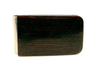 Handmade Money Clip African Ebony Wood