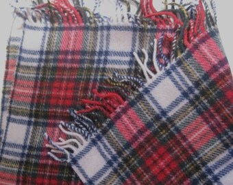 Classic Plaid Throw . Tartan Wool Blanket . made in Italy . tartan throw .