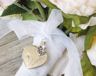 In Memory of Dad, Bridal Bouquet Locket, Father of the Bride Locket, Bouquet locket,Etsy Wedding, Wedding Keepsake