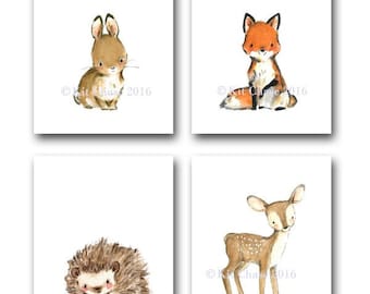 Fox Wall Art woodland nursery art wild forest wall art deer wall Fox Wall Art woodland nursery art wild forest wall art deer wall