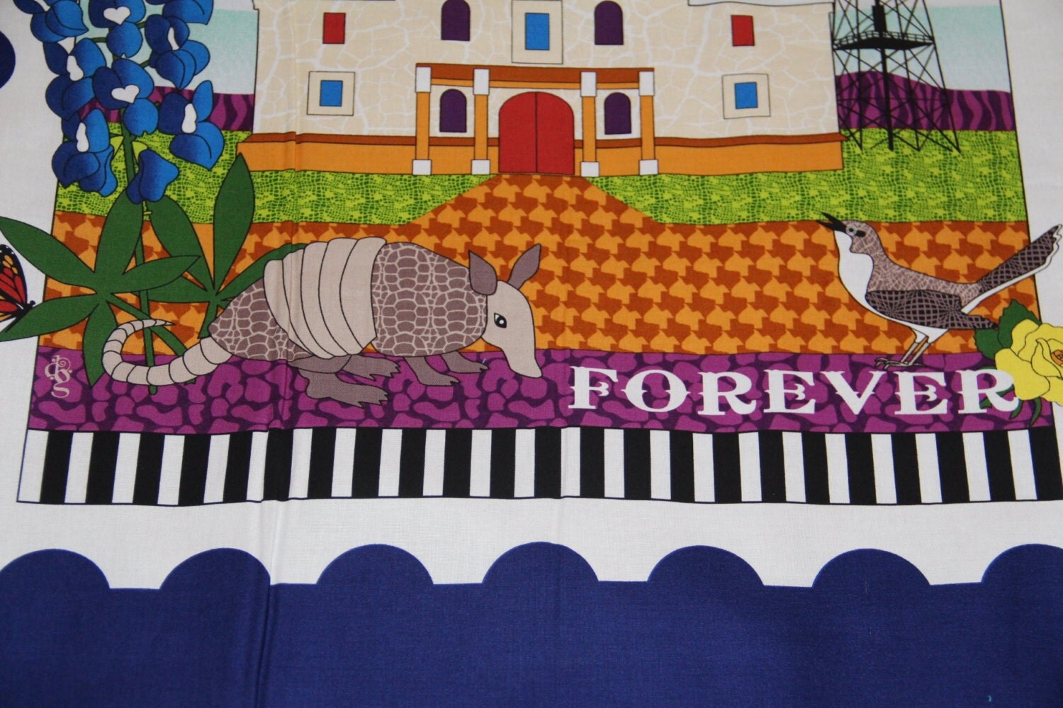 Quilt Across Texas 100 cotton fabric panel approx by pmscrafts