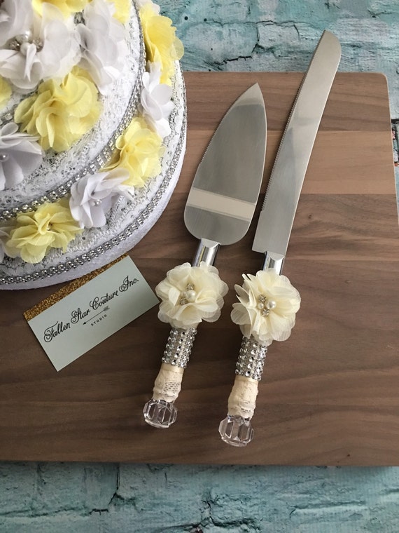 IVORY Wedding cake knife set / knife set / cake cutting set