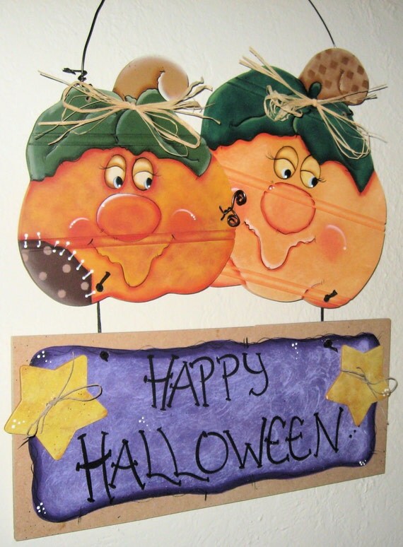Halloween Door Decor Jack O Lantern Door DecorHoliday